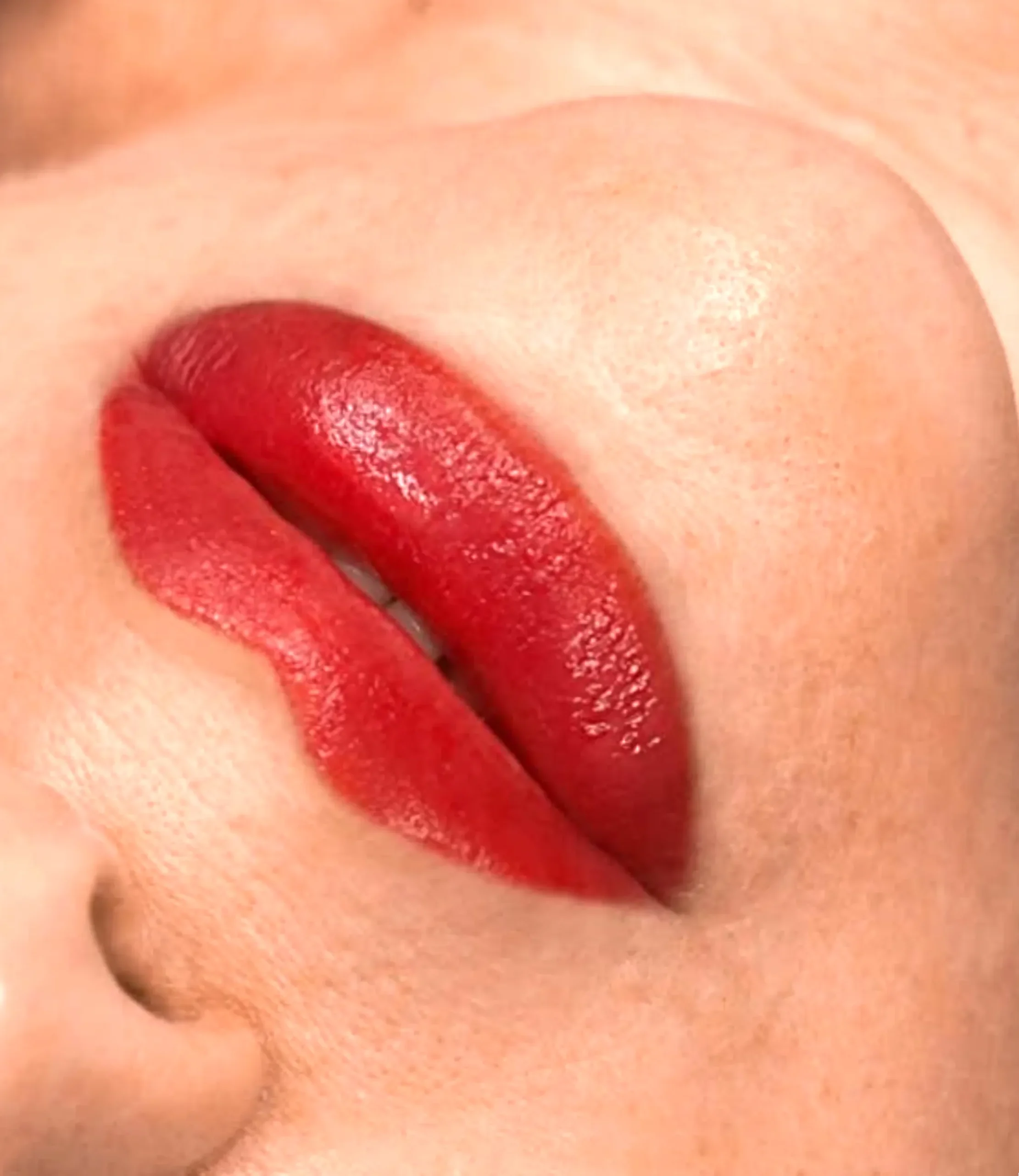 lip tattoo water exposure