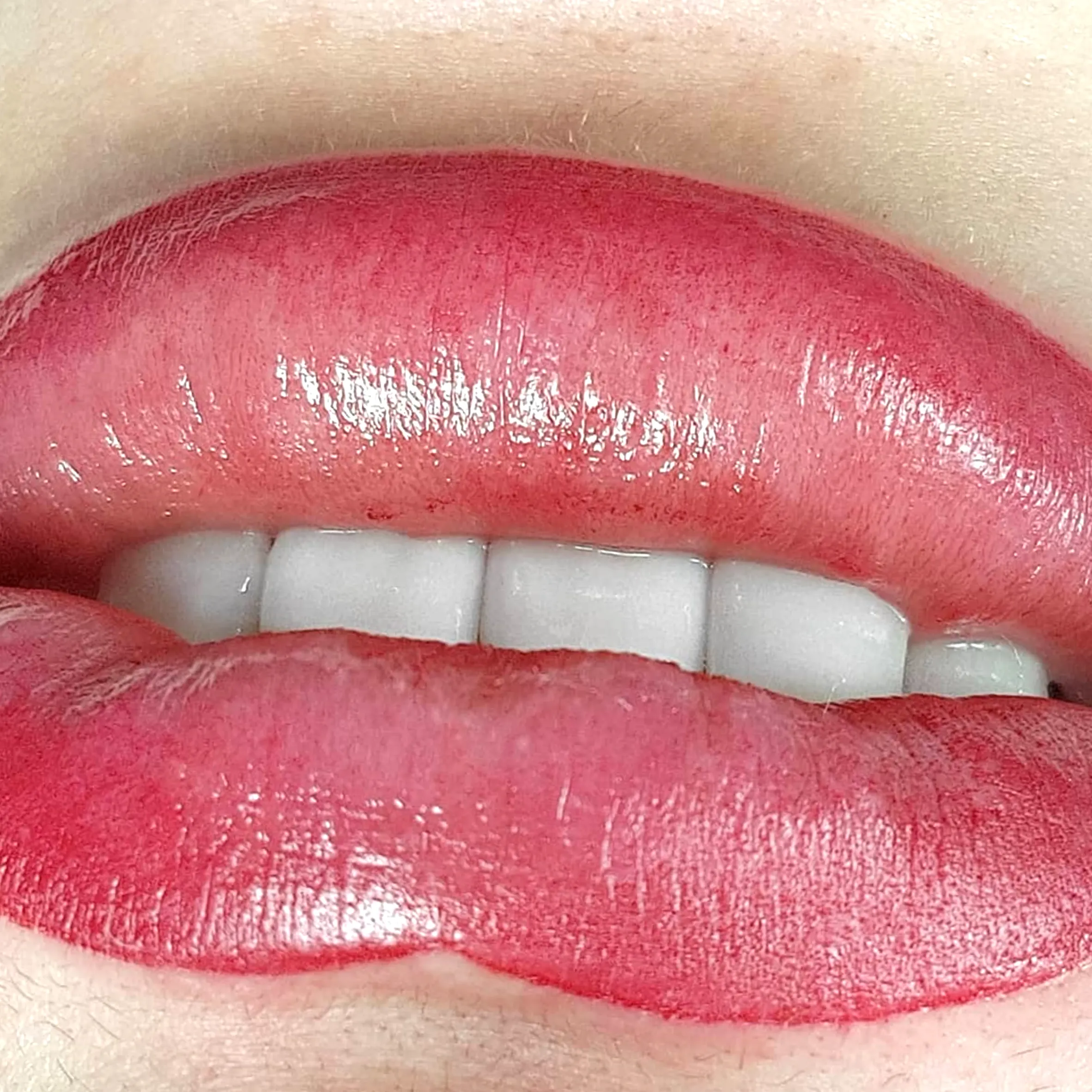 wash face after lip tattoo